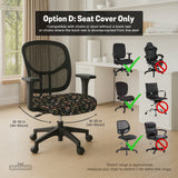 Woodland Pattern Desk Chair Cover - Chair Covers - Deskneko - Desk Chair Covers