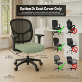 Sage Green Office Chair Cover - Deskneko