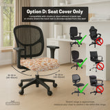 Retro Butterfly Desk Chair Cover - Chair Covers - Deskneko - Desk Chair Covers