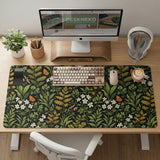 Dark Botanical Desk Mat - Desk Mat - Deskneko - Desk Mats & Mousepads