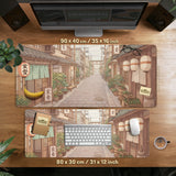 Beige Japandi Desk Mat Mousepad - Desk Mat - Deskneko - Desk Mats & Mousepads