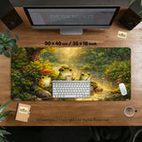 Forest Frogs Desk Mat - Deskneko