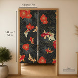 Japanese Koi Fish Noren Door Curtain Room Divider - Deskneko