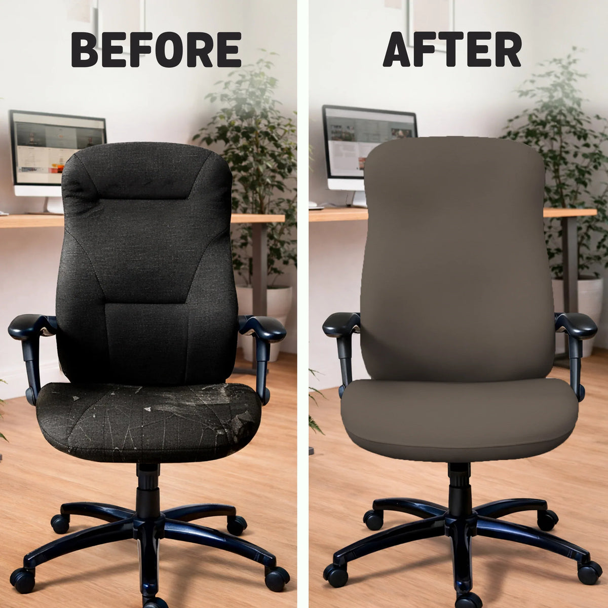 Cocoa Brown Desk Chair Cover - Deskneko