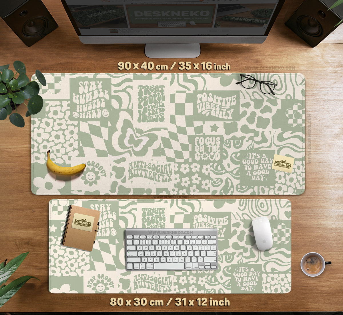 Positive Affirmations Desk Mat Mousepad - Desk Mat - Deskneko - Desk Mats & Mousepads
