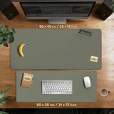 Eucalyptus Sage Desk Mat, Minimalist Extended Mousepad, Waterproof - Deskneko