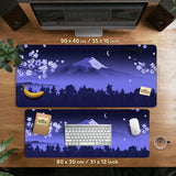 Blue Mount Fuji Desk Mat Mousepad - Desk Mat - Deskneko - Desk Mats & Mousepads