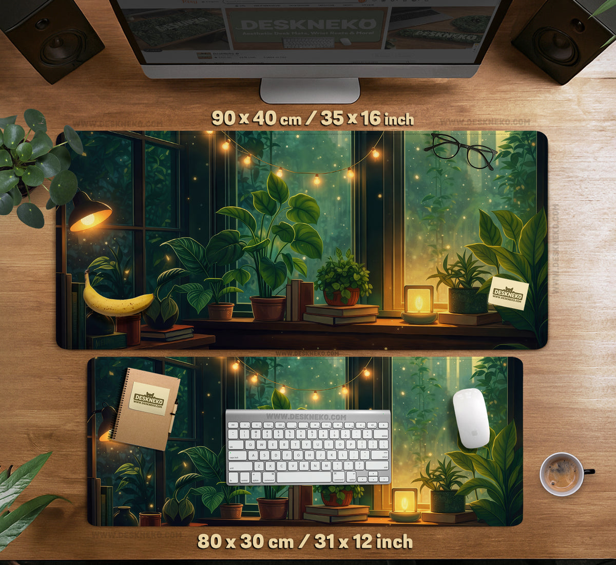 Lofi Aesthetic Desk Mat Mousepad - Desk Mat - Deskneko - Desk Mats & Mousepads