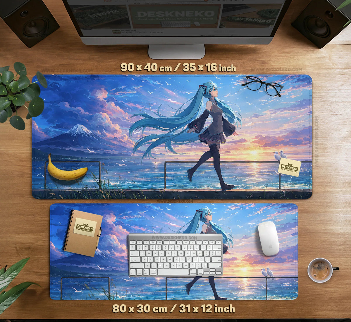 Anime Girl Landscape - Deskneko