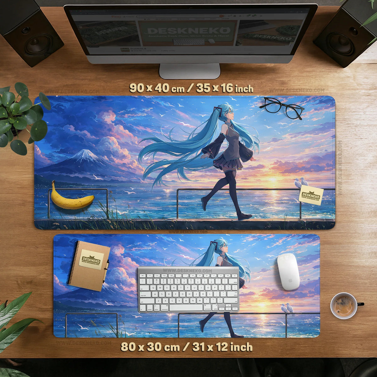 Anime Girl Landscape - Deskneko