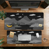 Midnight Cat Mountains Mousepad - Deskneko