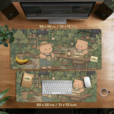 Kawaii Bear Desk Mat XXL Extended Mousepad for Keyboard and Desk - Deskneko