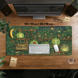 Frog Garden Deskmat - Deskneko