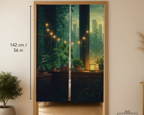 Lofi Cozy Noren Door Curtain - Deskneko