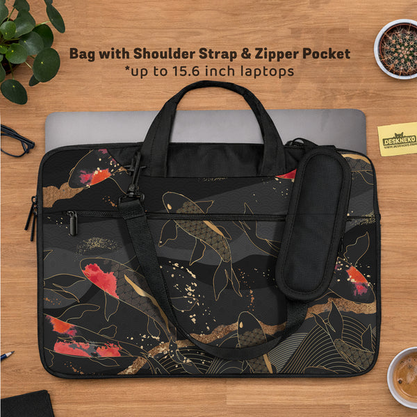 Koi Waves Laptop Sleeve - Laptop Sleeve - Deskneko - Laptop Sleeves & Bags