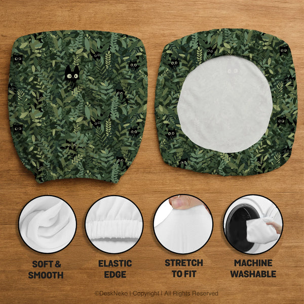 Forest Cat Desk Chair Cover for Office and Gaming Chairs - Deskneko