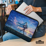 Blue Anime Laptop Sleeve with Handle - Deskneko