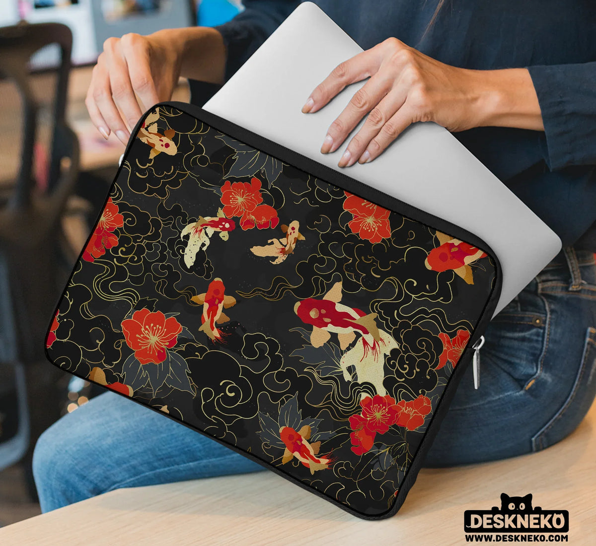 Koi Fish Laptop Sleeve & Bag - Deskneko