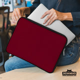 Burgundy Laptop Sleeve & Bag for MacBook and Notebooks - Deskneko