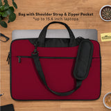 Burgundy Laptop Sleeve & Bag for MacBook and Notebooks - Deskneko
