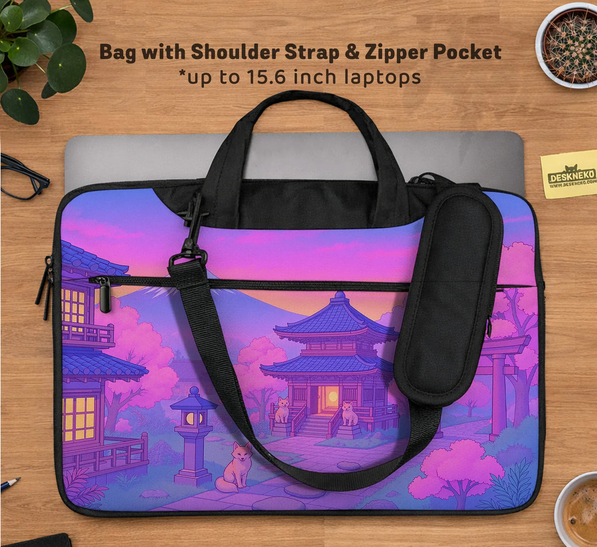 Kawaii Anime Laptop Sleeve & Bag - Deskneko