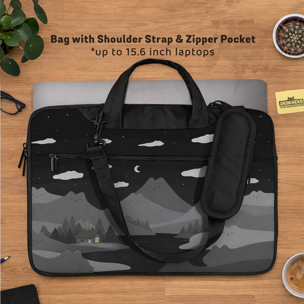 Black Cat Mountains Laptop Sleeve & Bag - Deskneko