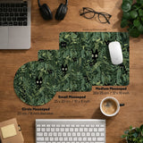 Botanical Cat Ergonomic Mousepad with Wrist Rest for Desk Comfort - Deskneko