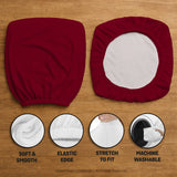 Burgundy Office Chair Cover for Desk Chairs and Home Offices - Deskneko