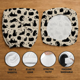 Black Cat Desk Chair Cover - Chair Covers - Deskneko - Desk Chair Covers