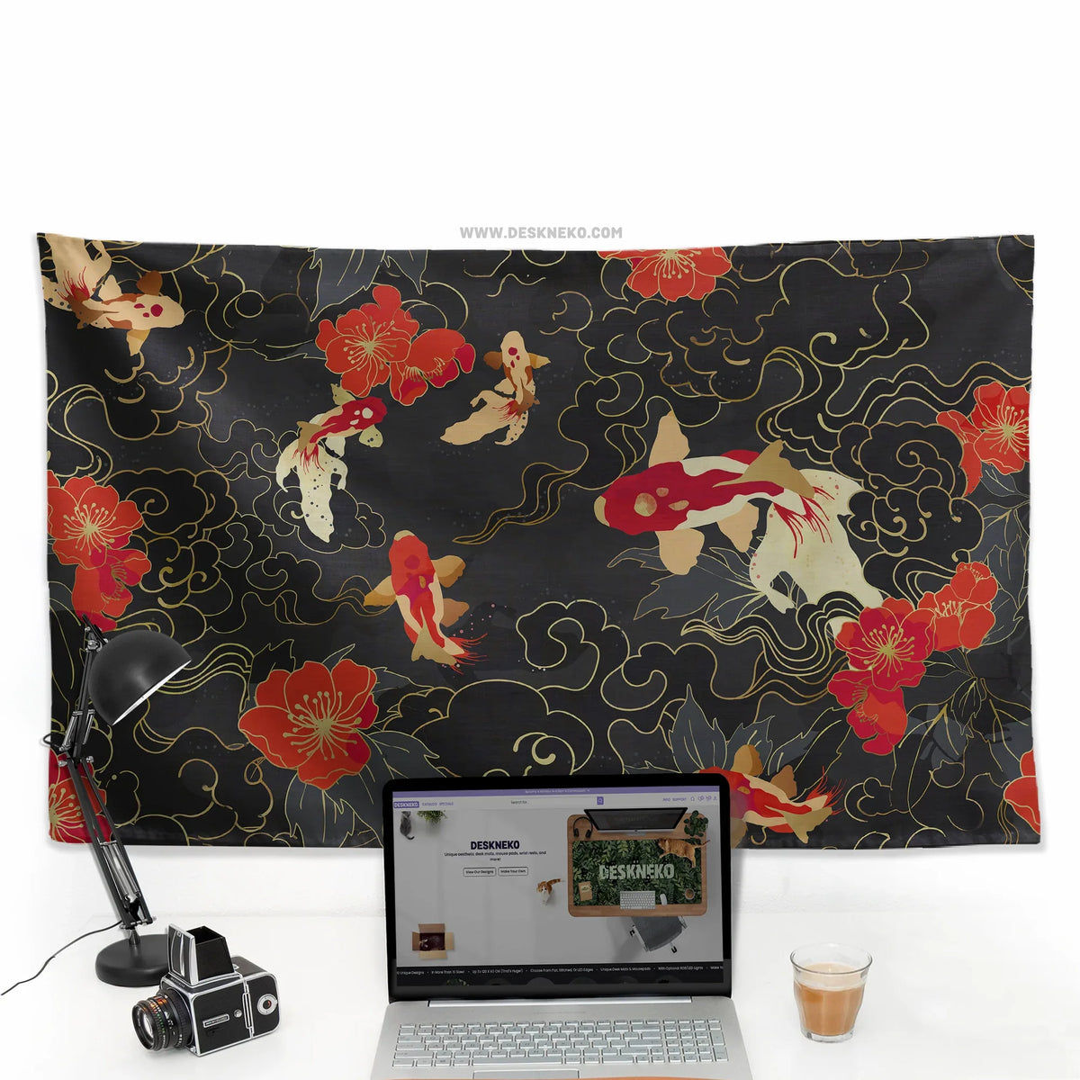 Koi Fish Wall Tapestry - Deskneko
