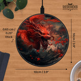 Red Dragon Wireless Charger - Deskneko