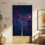 Dark Sakura Noren Door Curtain - Deskneko