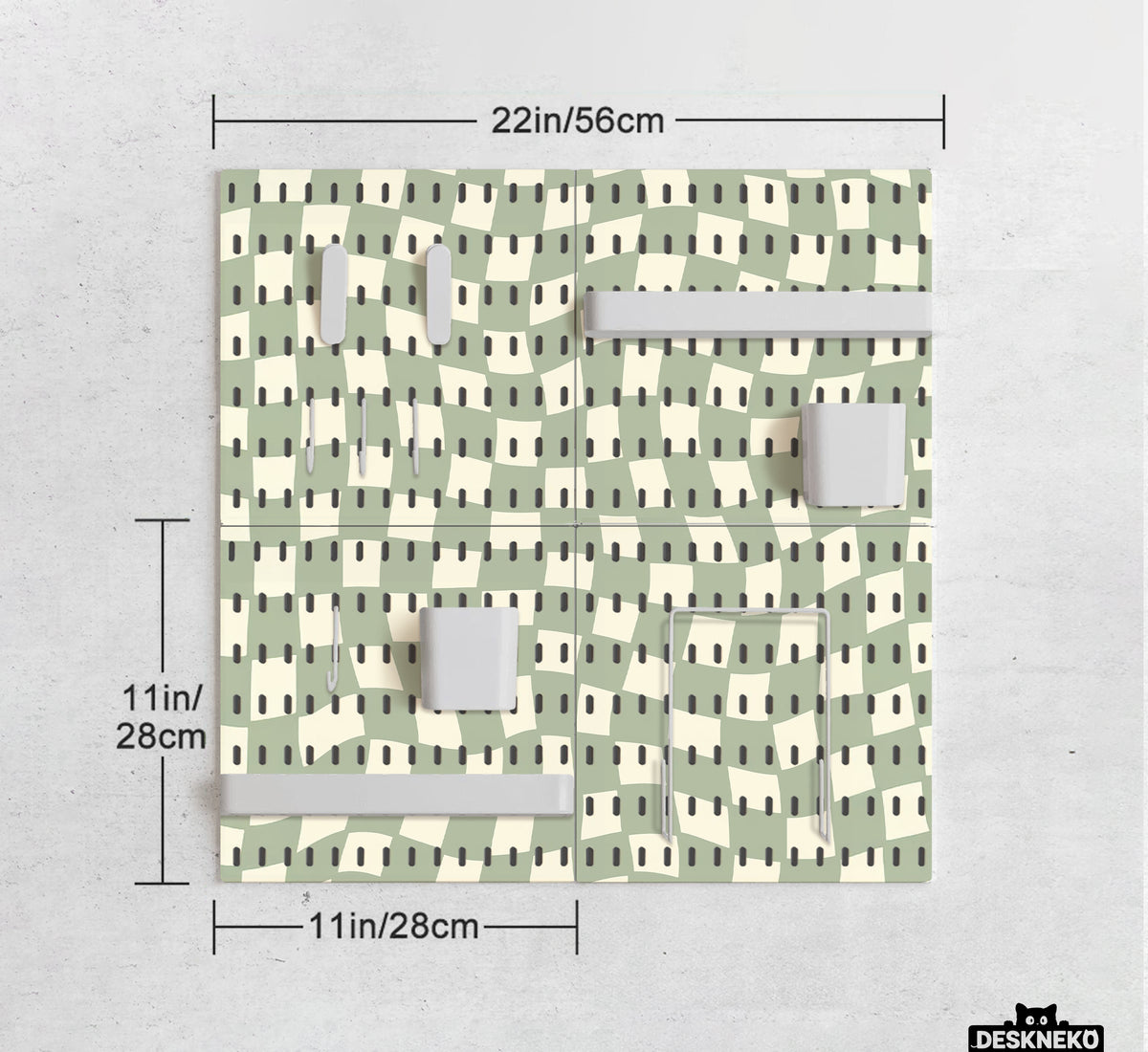 Green Checker Pegboard - Pegboard - Deskneko - Pegboards