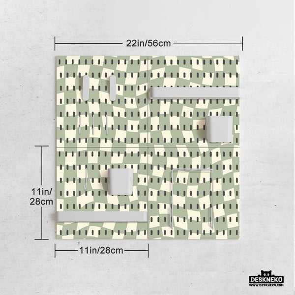 Green Checker Pegboard - Pegboard - Deskneko - Pegboards