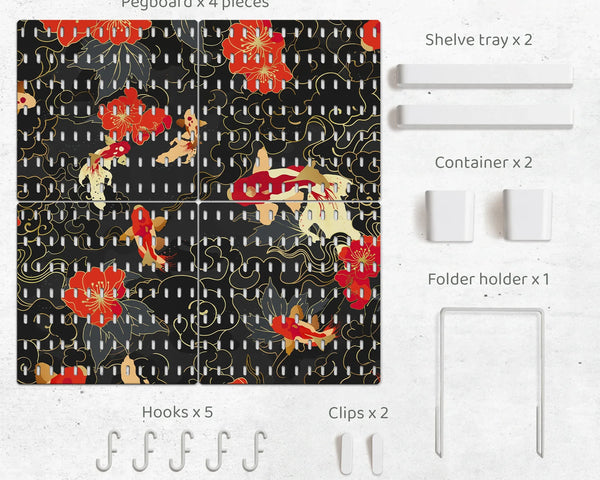 Koi Fish Pegboard Set - Deskneko