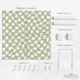 Green Checker Pegboard - Pegboard - Deskneko - Pegboards