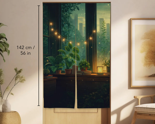 Lofi Cozy Noren Door Curtain - Deskneko