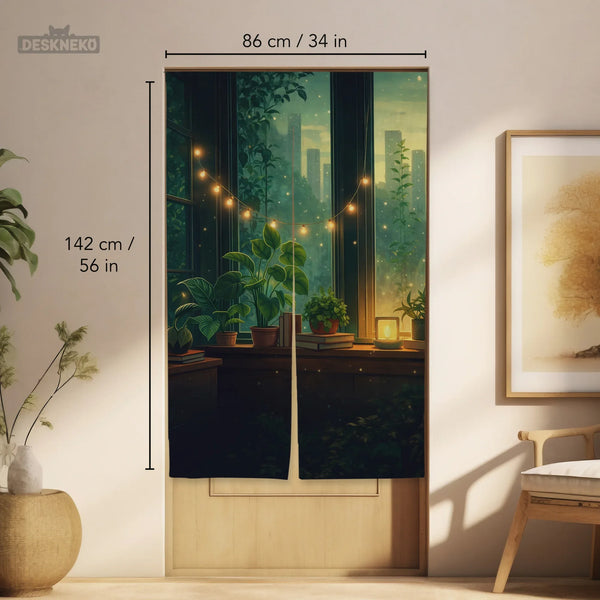 Lofi Cozy Noren Door Curtain - Deskneko