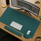 Ergonomic Teal Mousepad with Wrist Rest for Office and Gaming - Deskneko