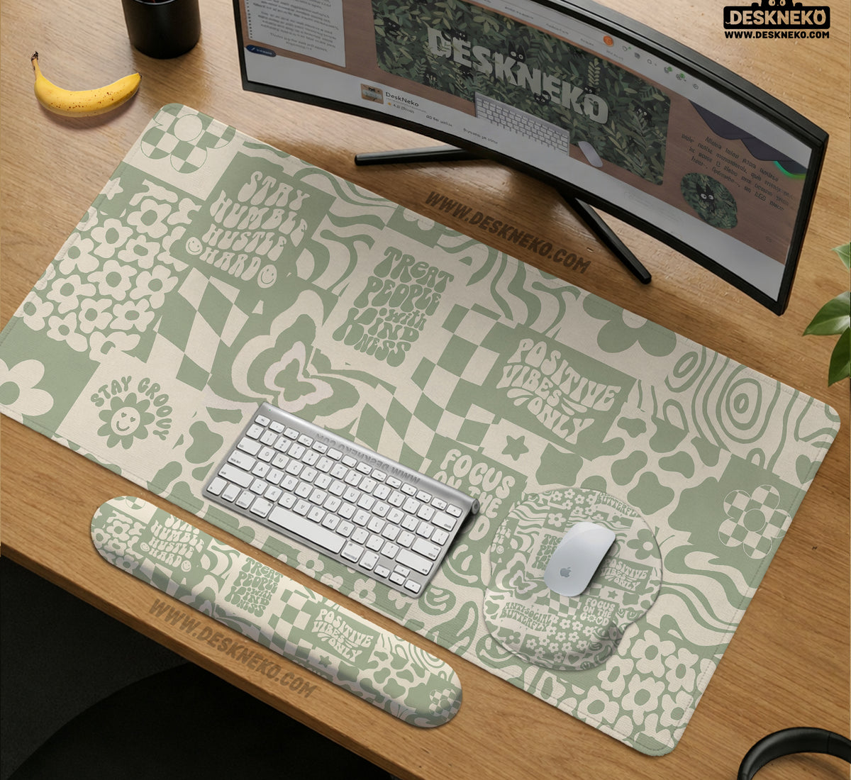 Positive Affirmations Desk Mat Mousepad - Desk Mat - Deskneko - Desk Mats & Mousepads