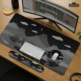 Midnight Cat Mountains Ergonomic Mousepad - Deskneko