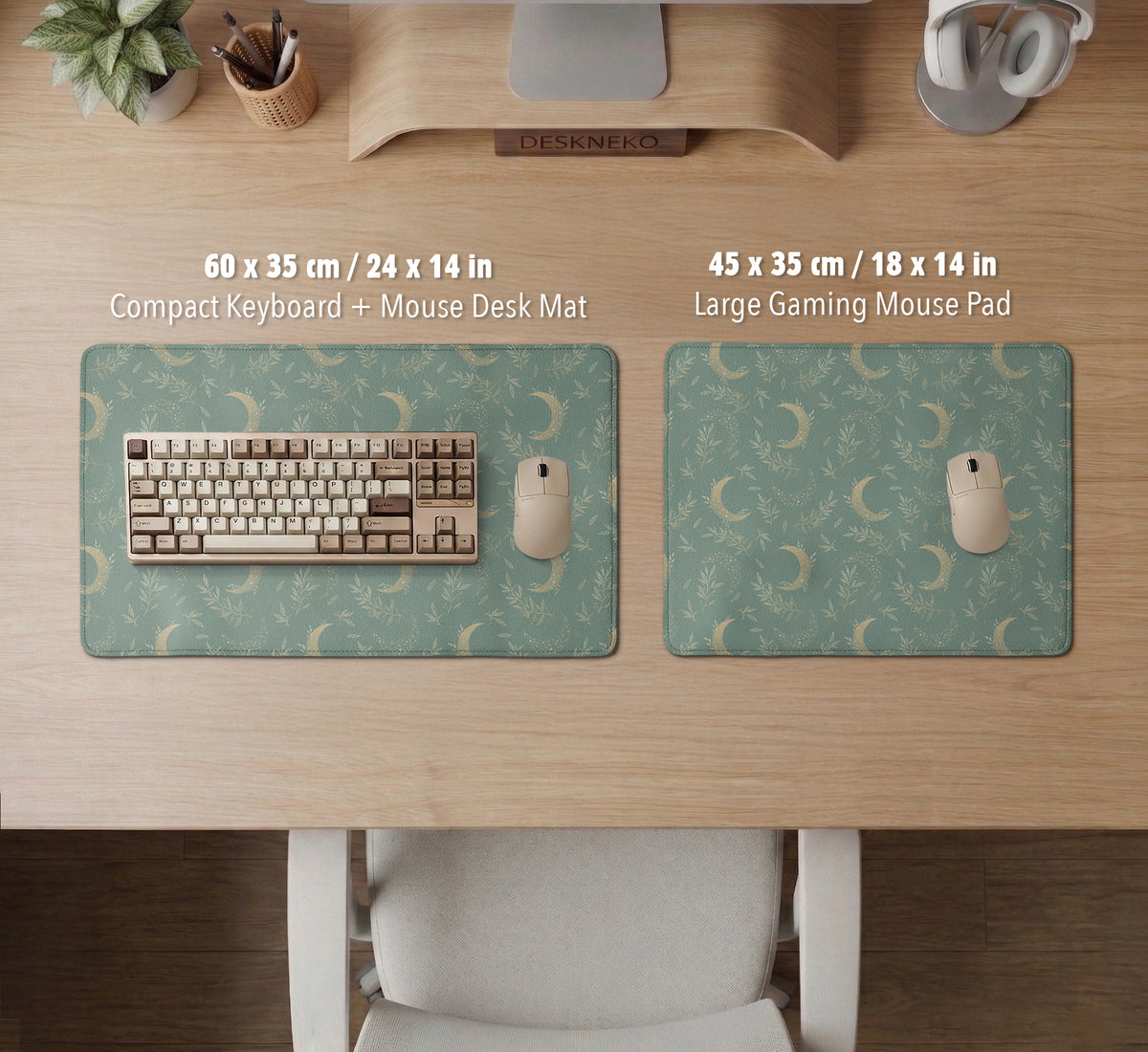 Celestial Moon Desk Mat - Desk Mat - Deskneko - Desk Mats & Mousepads
