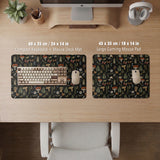 Dark Botanical Desk Mat Mousepad - Desk Mat - Deskneko - Desk Mats & Mousepads