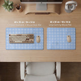 Blue Gingham Desk Mat - Desk Mat - Deskneko - Desk Mats & Mousepads