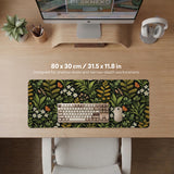Dark Botanical Desk Mat - Desk Mat - Deskneko - Desk Mats & Mousepads