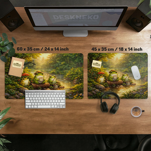 Forest Frogs Desk Mat - Deskneko