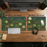 Frog Garden Deskmat - Deskneko