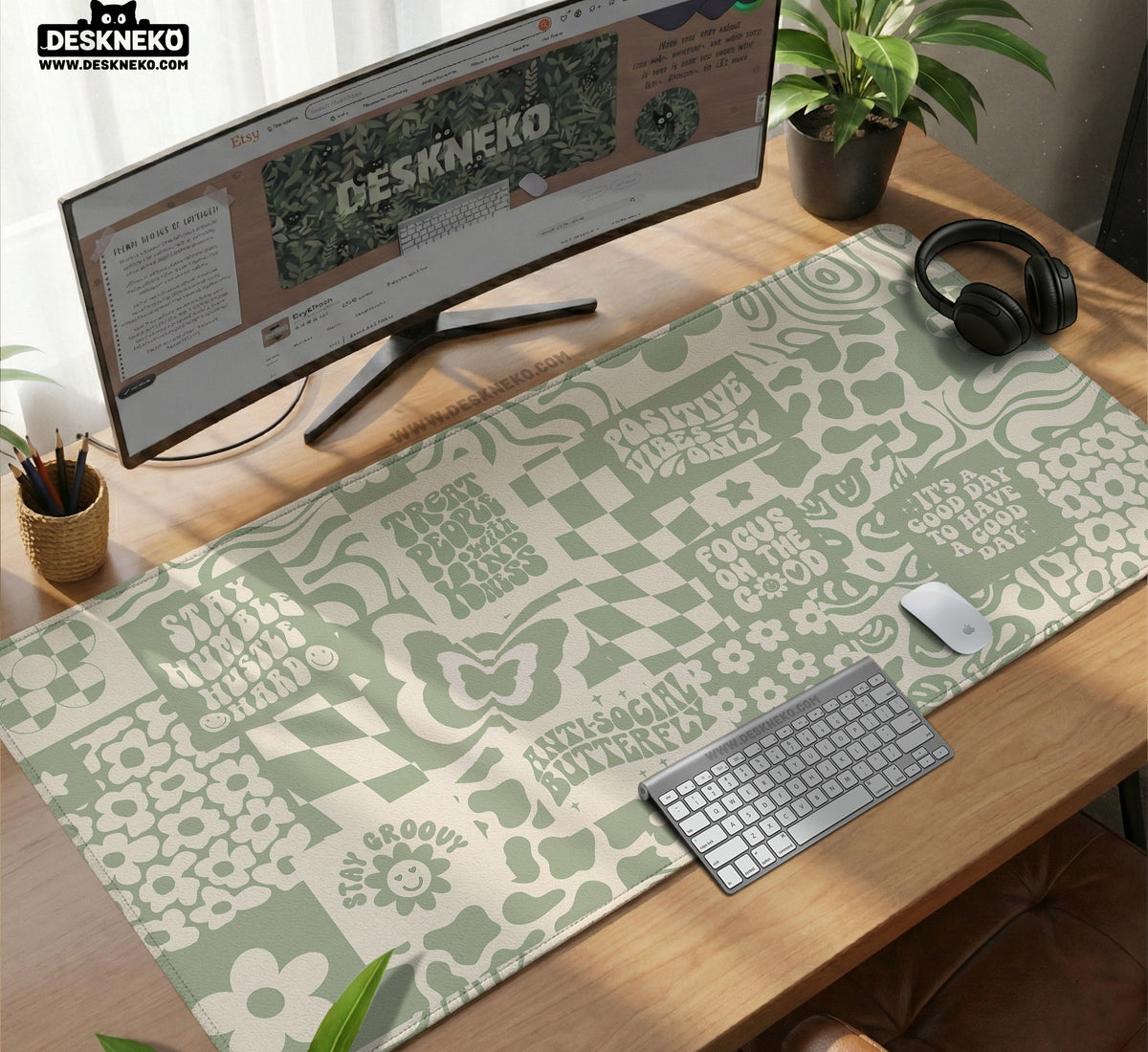 Positive Affirmations Desk Mat Mousepad - Desk Mat - Deskneko - Desk Mats & Mousepads