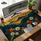 Sunset Forest Mountain Desk Mat - Deskneko