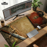 Fantasy Map Deskmat Mousepad, - Deskneko